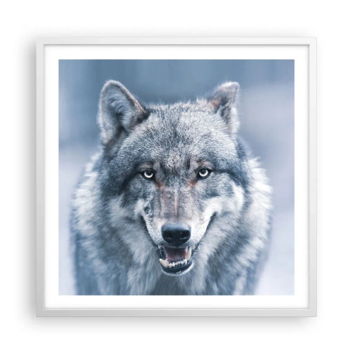 Affiche dans un cadre blanc - Poster - Relèverez-vous le défi ? - 60x60 cm