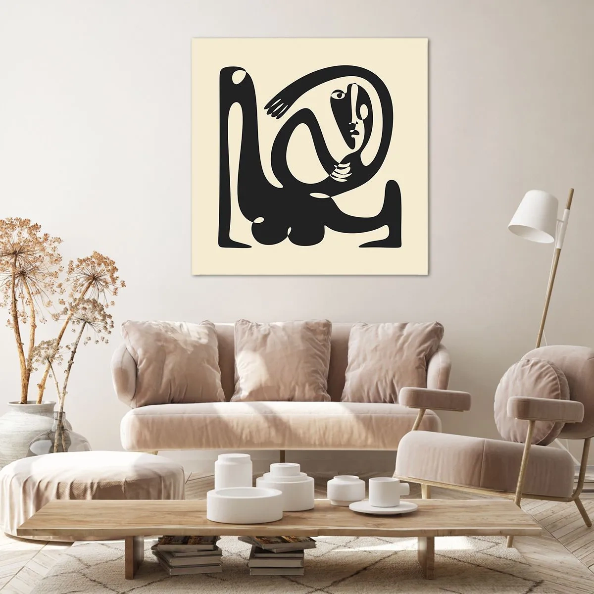 Impression sur toile - Image sur toile - Presque du Picasso - 30x30 cm
