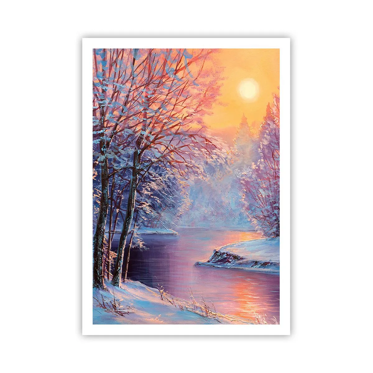 Affiche - Poster - Couleurs d'hiver - 70x100 cm