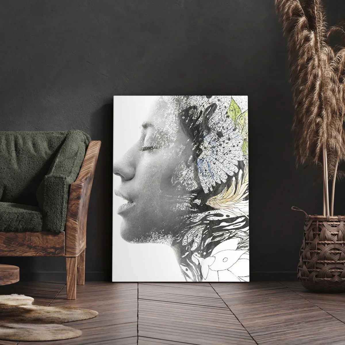 Impression sur toile - Image sur toile - Immergé dans la nature - 45x80 cm