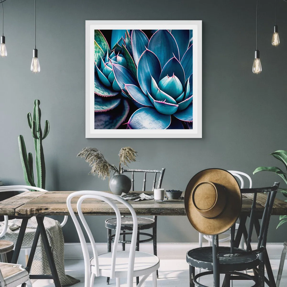 Affiche dans un cadre blanc - Poster - Force vital - 50x50 cm