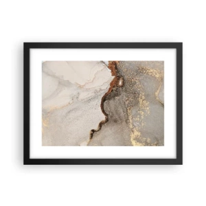 Affiche dans un cadre noir - Poster - Aux frontières des couleurs - 40x30 cm