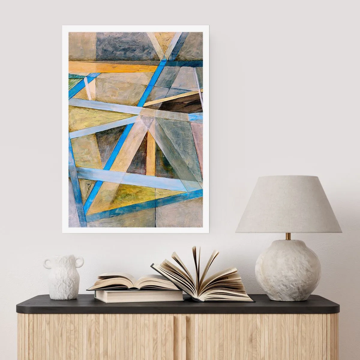Affiche - Poster - Tout droit ou en diagonale ? - 70x100 cm