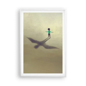 Affiche dans un cadre blanc - Poster - Héros du futur - 61x91 cm