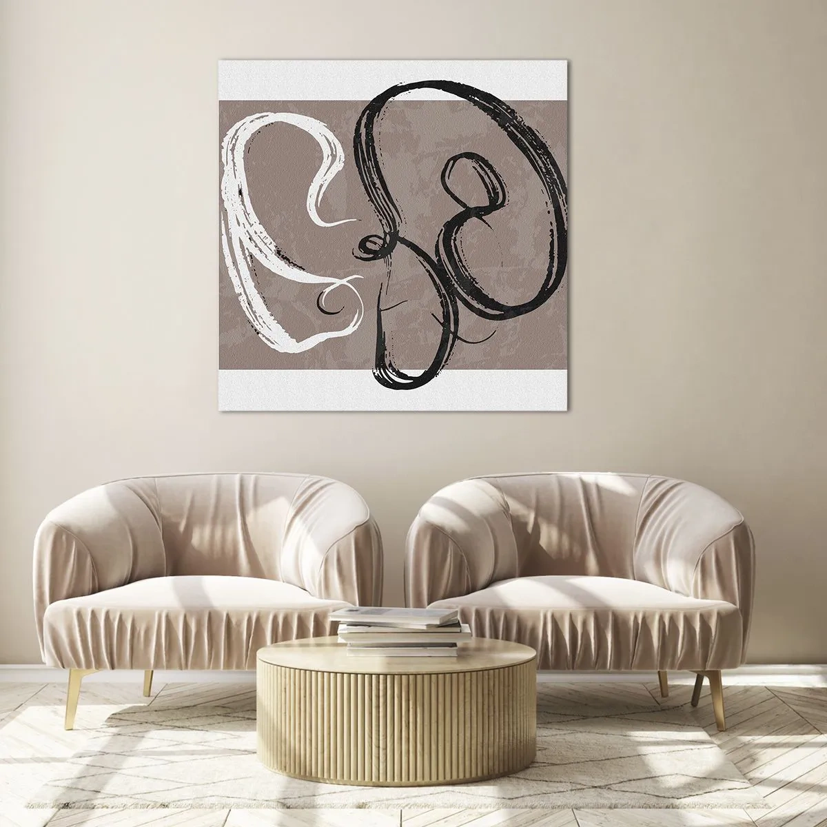 Impression sur verre - Image sur verre - Composition – la recherche de la plénitude - 60x60 cm