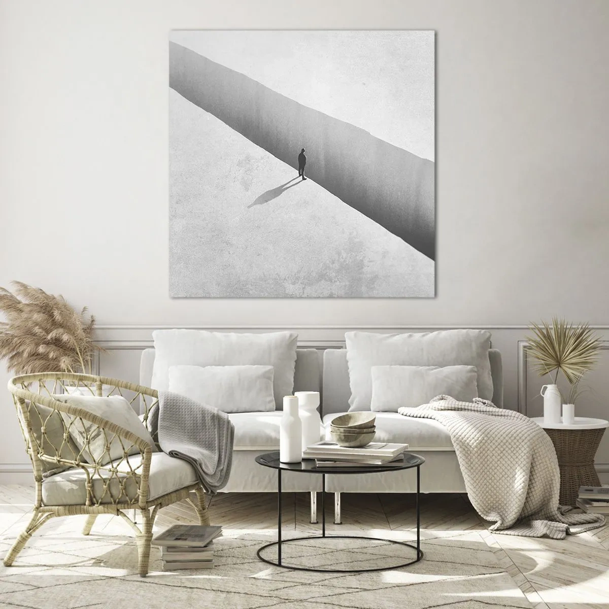 Impression sur verre - Image sur verre - Un objectif clair - 70x70 cm