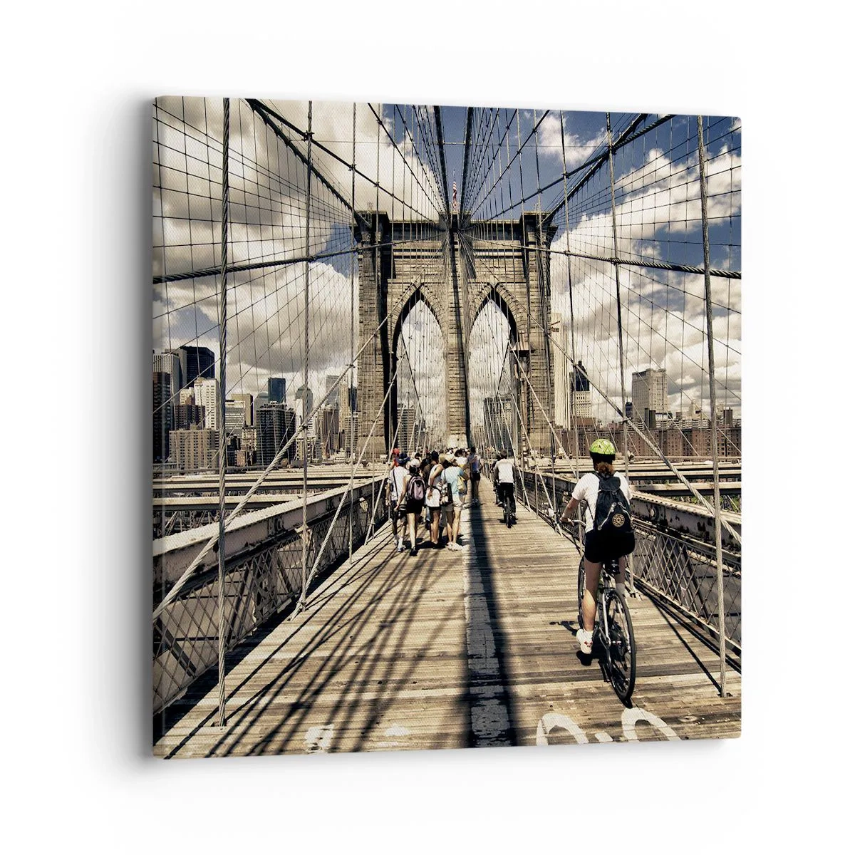 Impression sur toile - Image sur toile - Directement en plein coeur de la ville - 40x40 cm