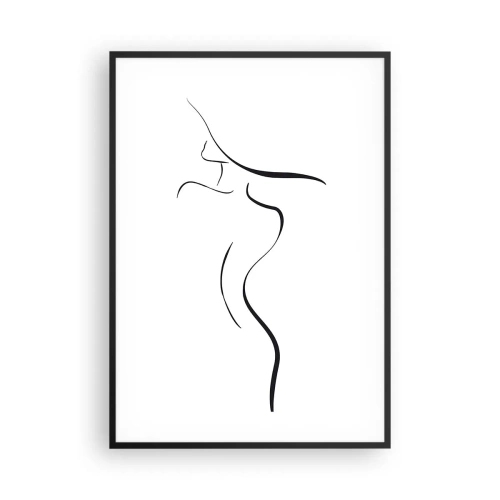 Affiche dans un cadre noir - Poster - Insaisissable comme une vague - 70x100 cm