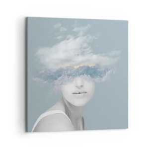 Impression sur toile - Image sur toile - La tête dans les nuages - 50x50 cm