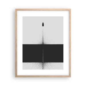 Affiche dans un chêne clair - Poster - Droit au but - 40x50 cm