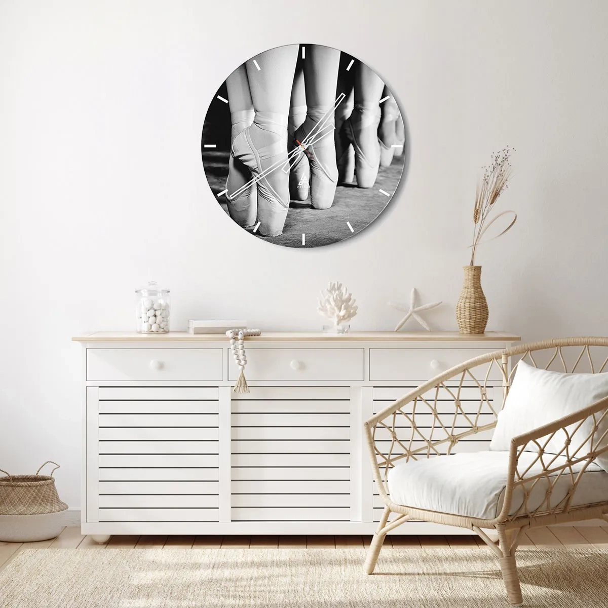 Horloge murale - Pendule murale - Ensemble, simple - 40x40 cm