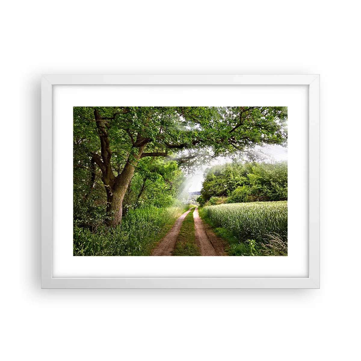 Affiche dans un cadre blanc - Poster - Et in Arcadia ego - 40x30 cm