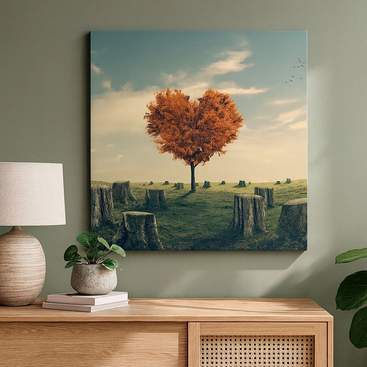 Impression sur toile - Image sur toile - Il y a toujours de l'espoir - 30x30 cm