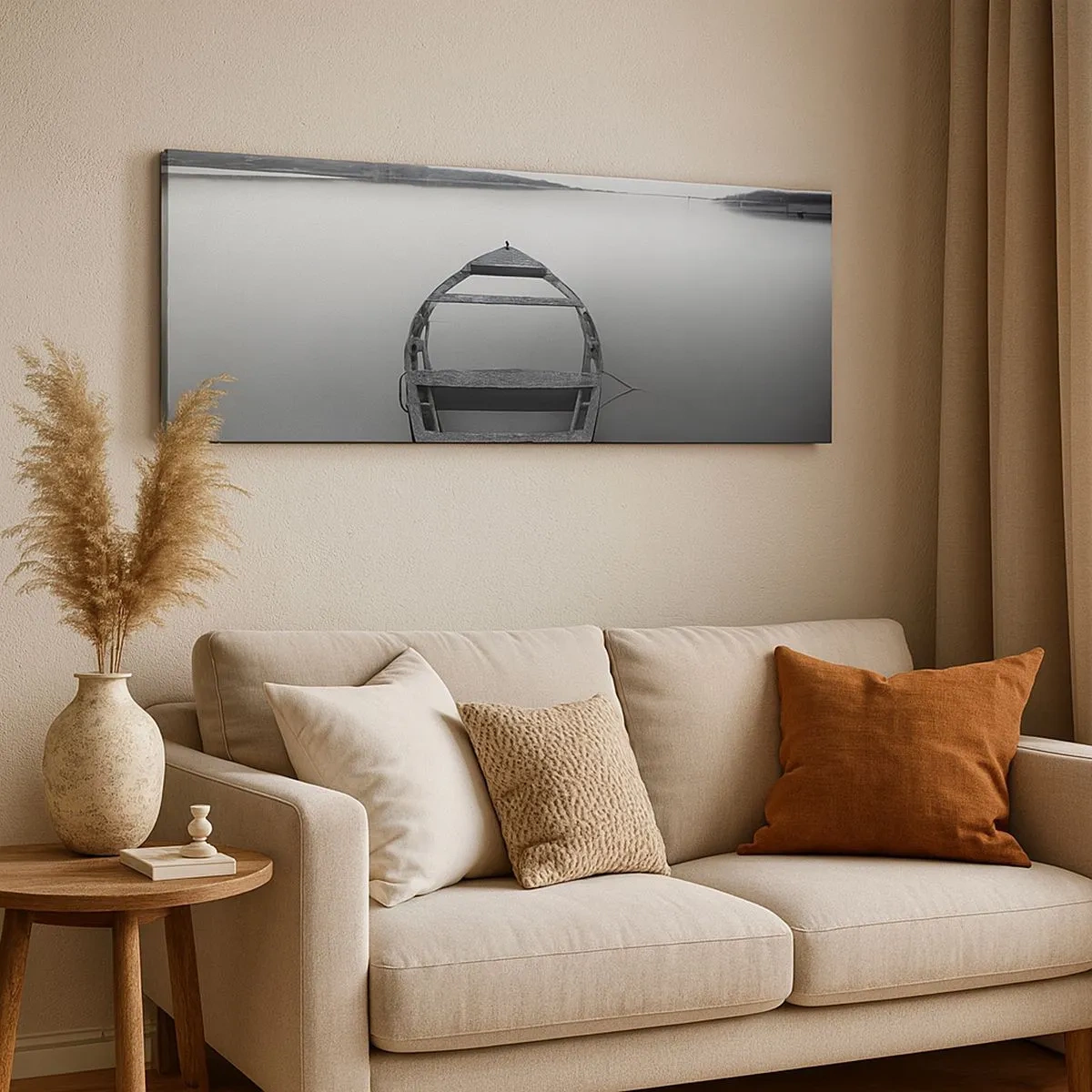 Impression sur toile - Image sur toile - Nostalgie et mélancolie - 100x40 cm