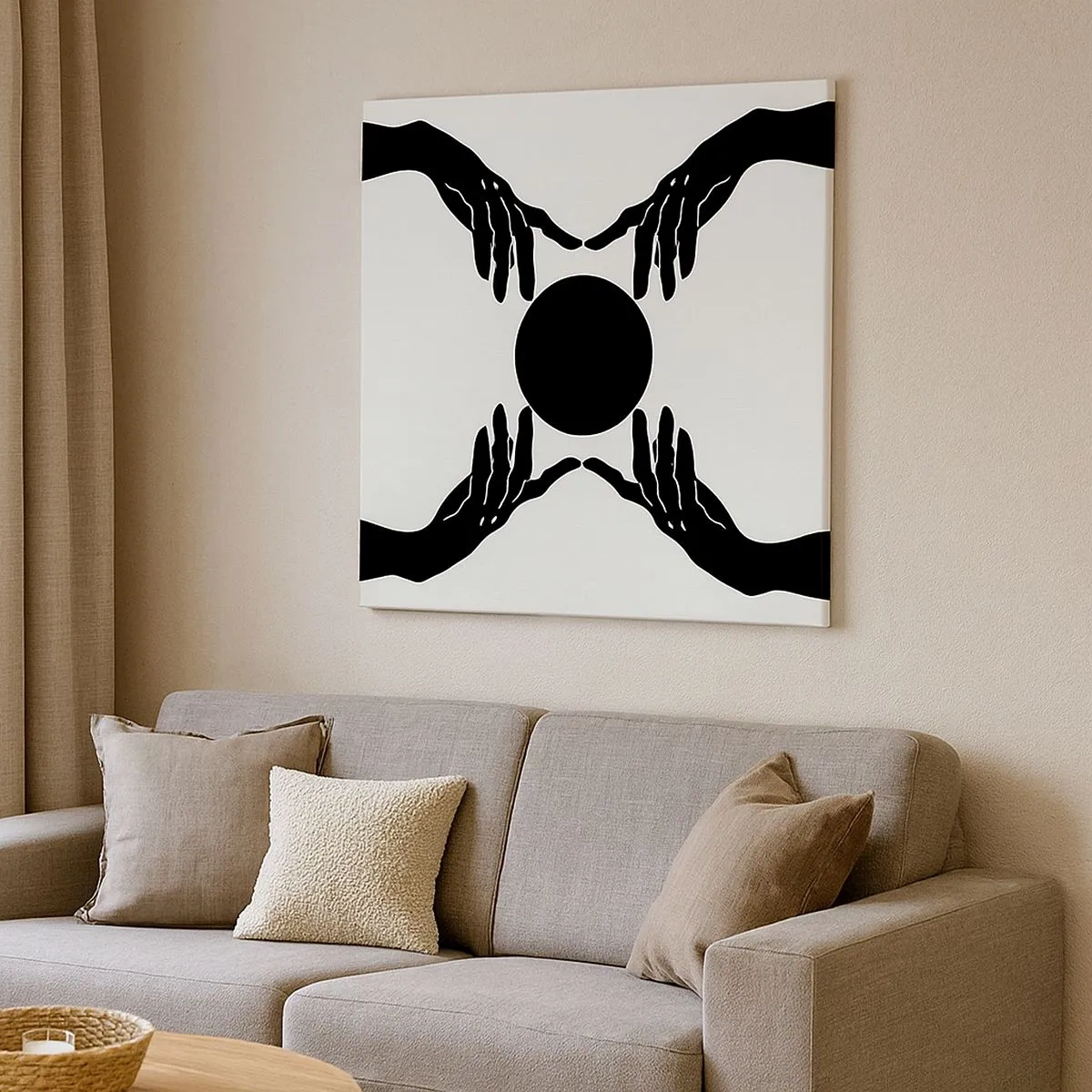 Impression sur toile - Image sur toile - Signe secret - 30x30 cm