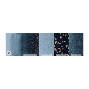 Échantillon De Papier Peint Standard Eco - Composition - phases bleues - Abstraction, Morceau, Conception - 100x30 cm