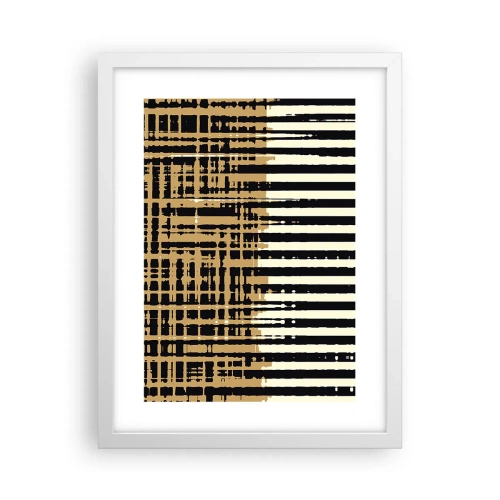 Affiche dans un cadre blanc - Poster - Abstraction architecturale - 30x40 cm