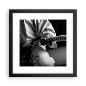Affiche dans un cadre noir - Poster - Âme de guerrier - 30x30 cm