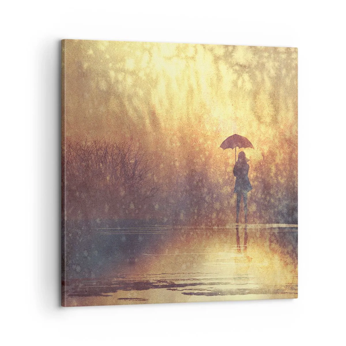 Impression sur toile - Image sur toile - Je sens que quelqu'un me regarde - 60x60 cm