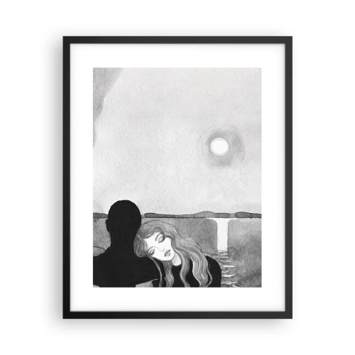 Affiche dans un cadre noir - Poster - Toujours un secret - 40x50 cm