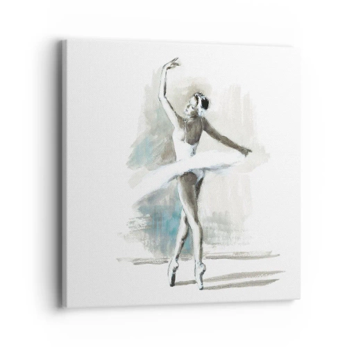 Impression sur toile - Image sur toile - Enchantement du cygne - 40x40 cm