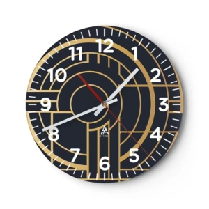 Horloge murale - Pendule murale - Rotation des éléments - 40x40 cm