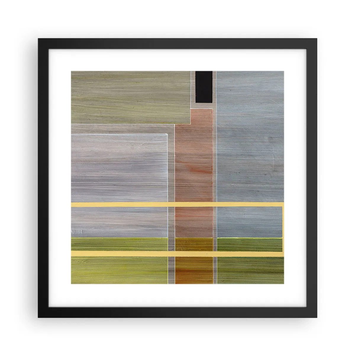 Affiche dans un cadre noir - Poster - Simple et calme - 40x40 cm