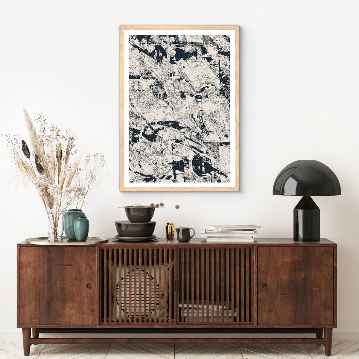 Affiche dans un chêne clair - Poster - Interpénétration des contraires - 30x40 cm