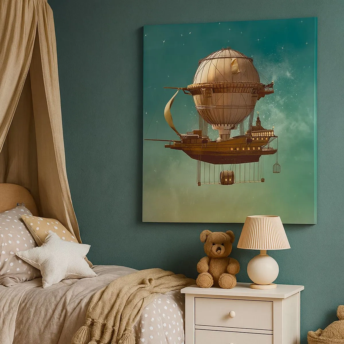 Impression sur toile - Image sur toile - Jules Verne vous salue - 30x30 cm
