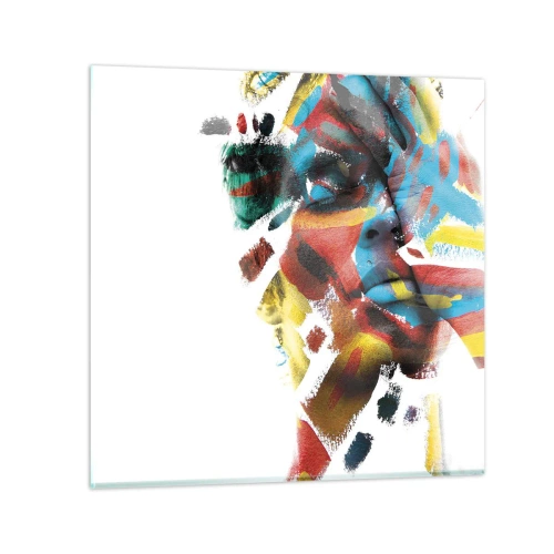 Impression sur verre - Image sur verre - Personnalité colorée - 50x50 cm