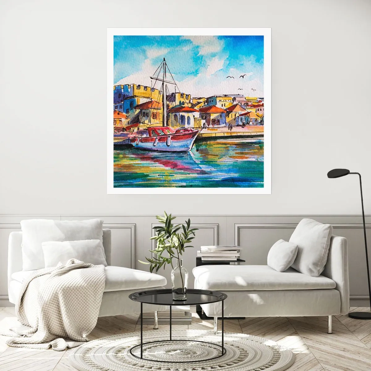 Affiche - Poster - Après-midi arc-en-ciel - 40x40 cm