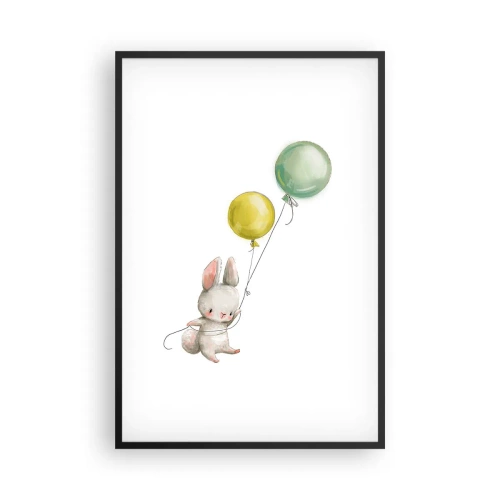 Affiche dans un cadre noir - Poster - Moi aussi je vole! - 61x91 cm