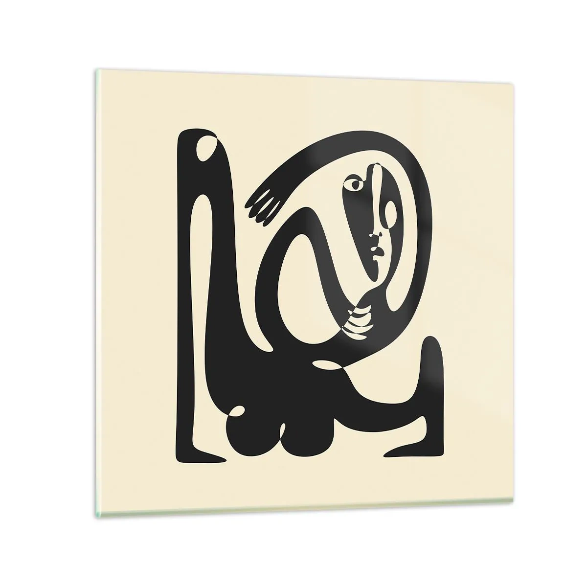 Impression sur verre - Image sur verre - Presque du Picasso - 30x30 cm
