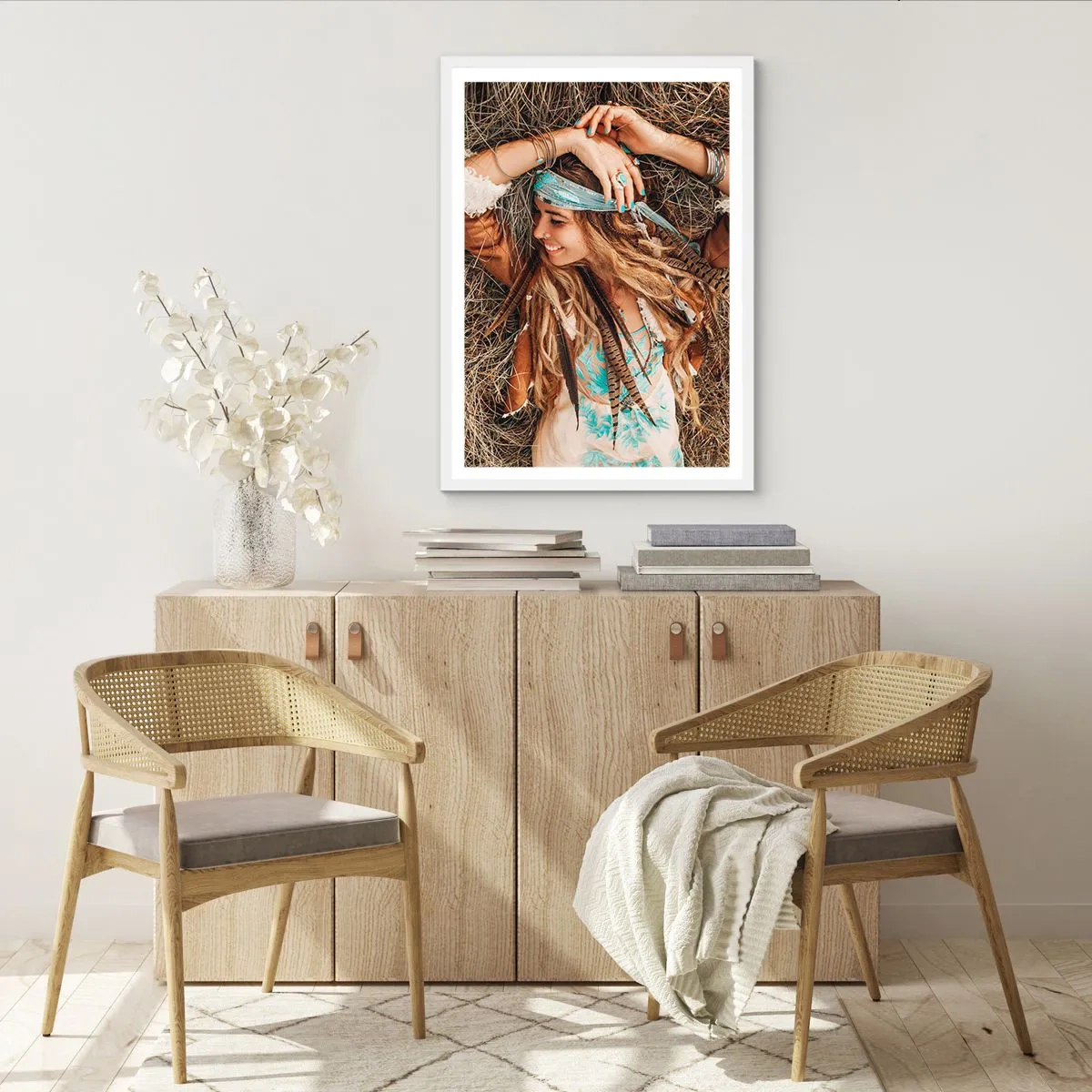 Affiche dans un cadre blanc - Poster - En route vers les années d'amour - 70x100 cm