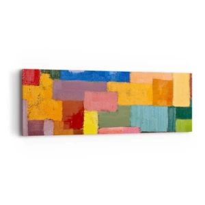 Impression sur toile - Image sur toile - Chacun est différent, tout est coloré - 90x30 cm