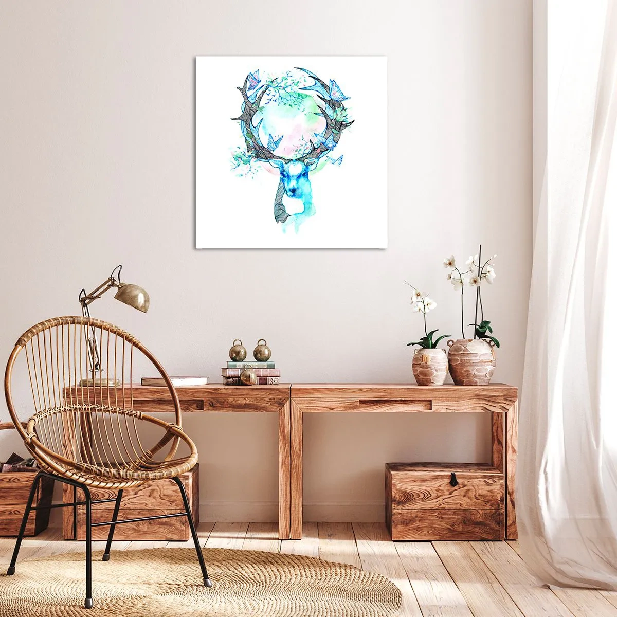 Impression sur toile - Image sur toile - La force et la délicatesse de la nature - 30x30 cm