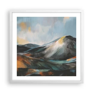 Affiche dans un cadre blanc - Poster - Brut et beau - 50x50 cm