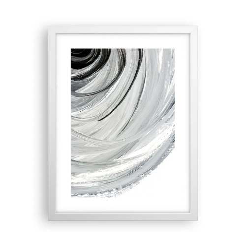 Affiche dans un cadre blanc - Poster - Composition orbitale - 30x40 cm
