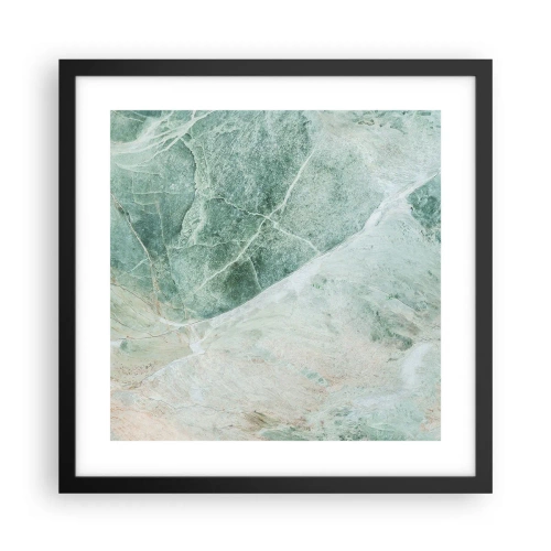 Affiche dans un cadre noir - Poster - La noble froideur de la pierre - 40x40 cm