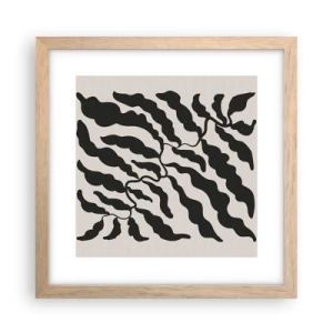 Affiche dans un chêne clair - Poster - La nature du carré - 30x30 cm