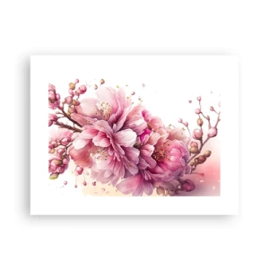 Affiche - Poster - Fleur florissante de cerisier - 40x30 cm