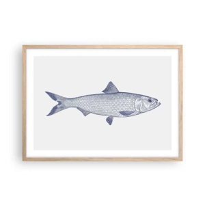 Affiche dans un chêne clair - Poster - Salutations des mers du nord - 70x50 cm