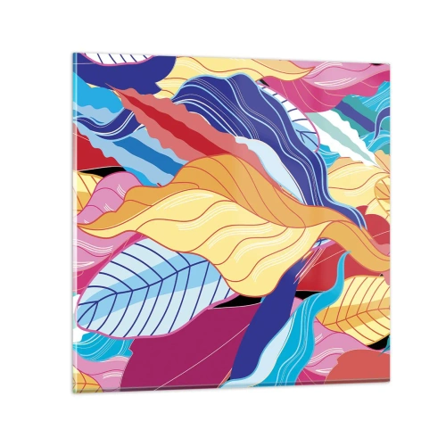 Impression sur verre - Image sur verre - Un désordre coloré - 60x60 cm