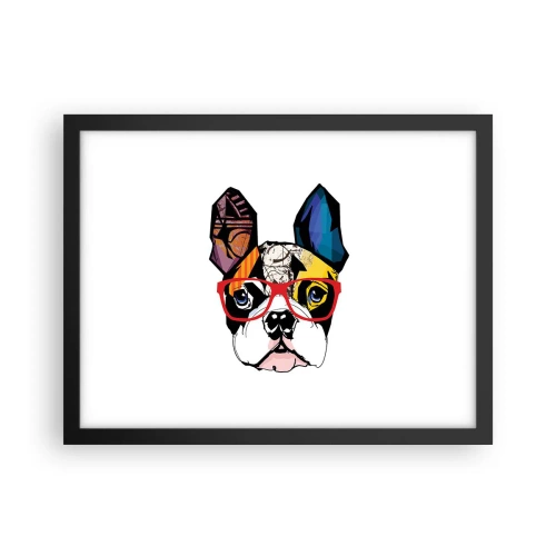 Affiche dans un cadre noir - Poster - Intellectuel - 40x30 cm