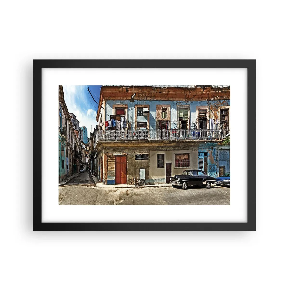 Affiche dans un cadre noir - Poster - Climat hawaïen - 40x30 cm