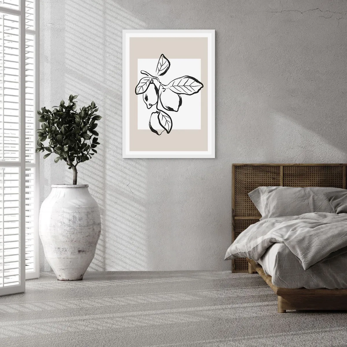 Affiche dans un cadre blanc - Poster - Où mûrit le citron… - 40x50 cm