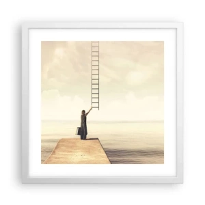 Affiche dans un cadre blanc - Poster - Voyage magique - 40x40 cm