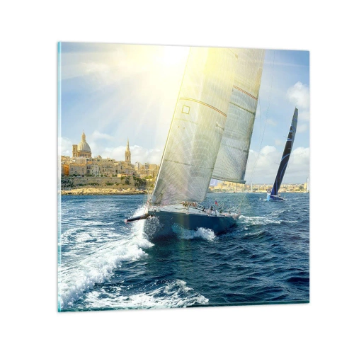 Impression sur verre - Image sur verre - Il est temps de quitter la ville - 40x40 cm