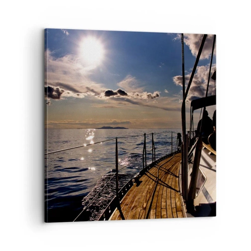 Impression sur toile - Image sur toile - Naviguer vers le soleil - 60x60 cm