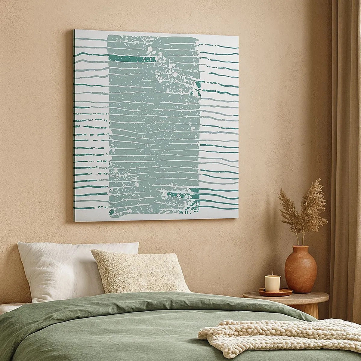 Impression sur toile - Image sur toile - Abstraction de la mer - 30x30 cm